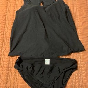 Kona Sol bikini with tankini open back top size medium
